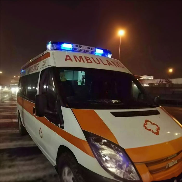 龙岗广东省江门市人民医院租用私人救护车护送到青海省康复医院非急救救护转运车-救护车出租