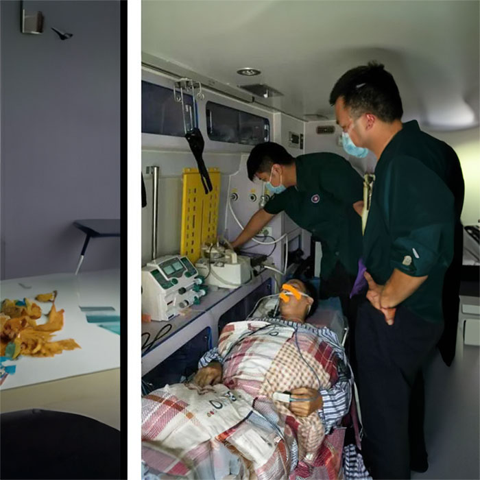 龙岗深圳救护车租赁病重返乡到广州市黄埔区病人转院怎么联系救护车