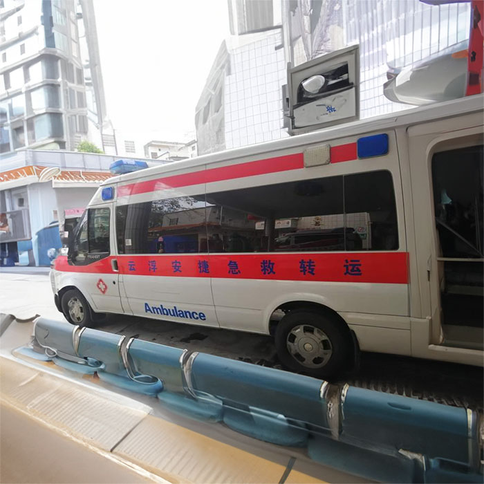 福田深圳120救护车出租康复回家到江门市蓬江区救护车的电话多少