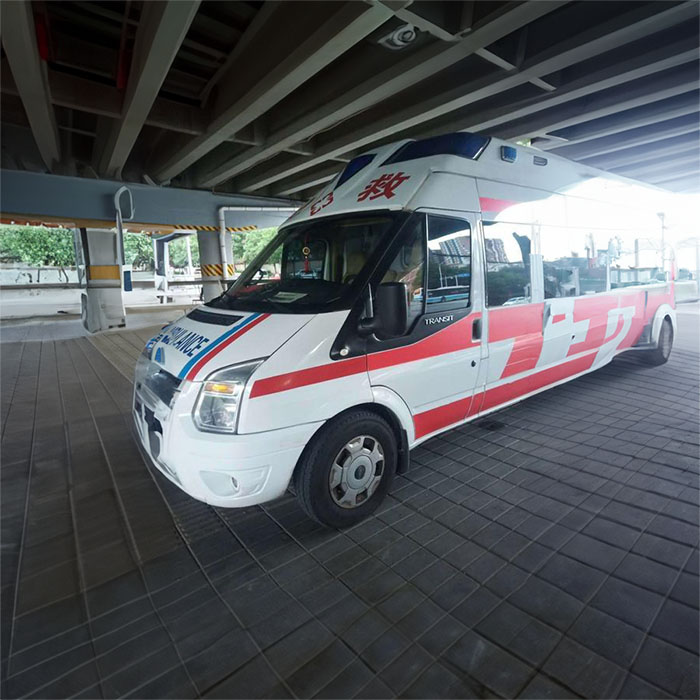 广东中山大学附属第三医院租赁私家救护车转院到复旦大学附属华山医院（华山医院）长途救护车