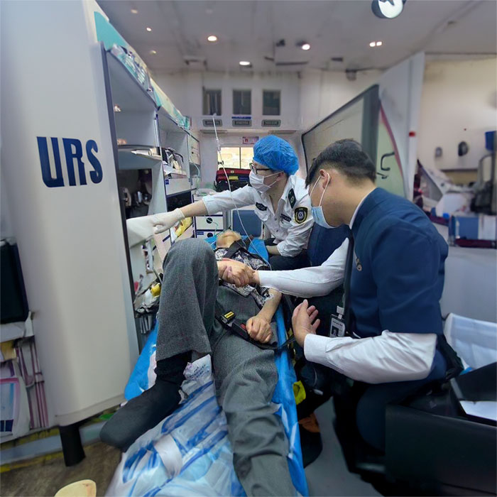 广东韶关地区人民医院租私人急救车到西安交通大学医学院第二附属医院救护车出租转运