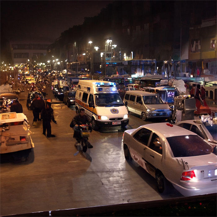 广东省中山大学附属第三医院私人救护车出租到开封市人民医院（河南大学附属人民医院）救护车出租转运
